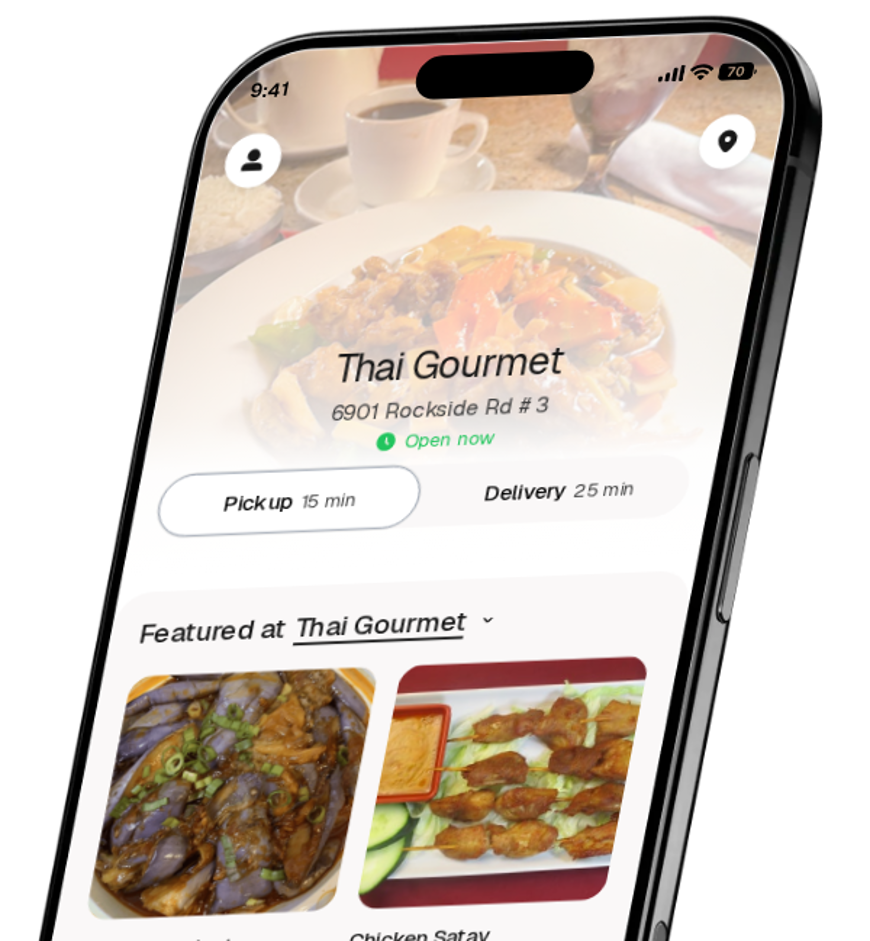 Thai Gourmet app preview