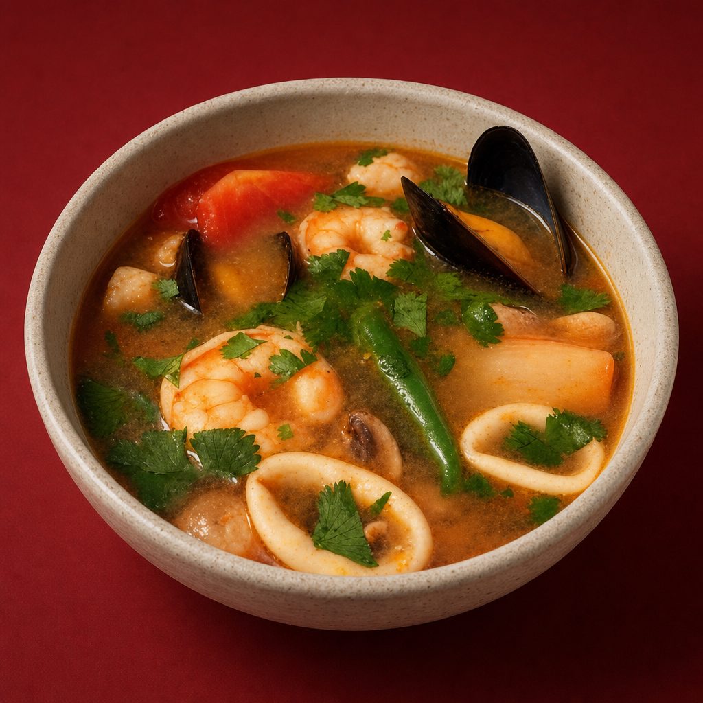 Thai Spicy Seafood Soup (for two).