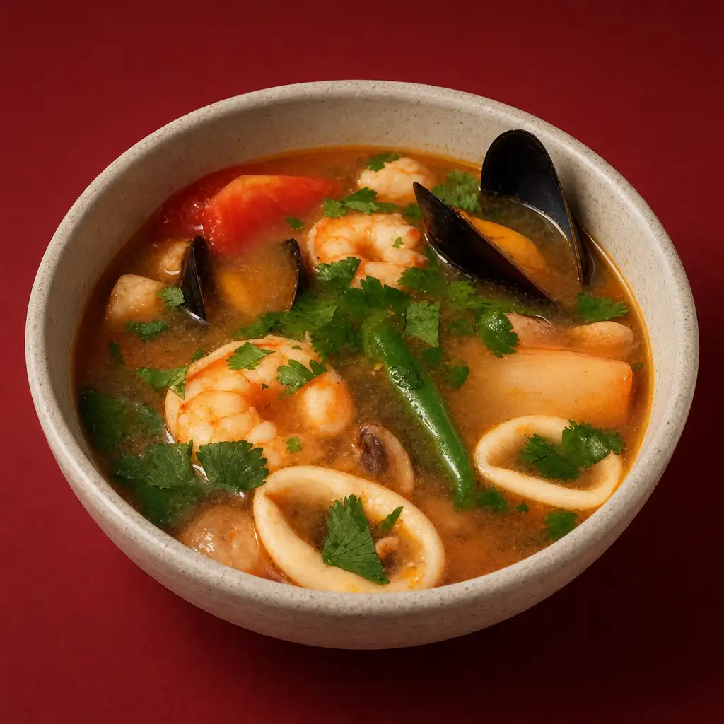 Thai Spicy Seafood Soup (for two).