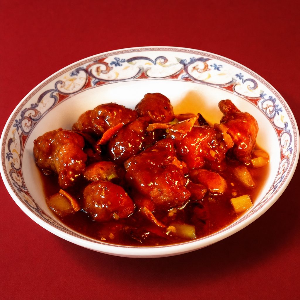 Orange Chicken or Beef Entree.
