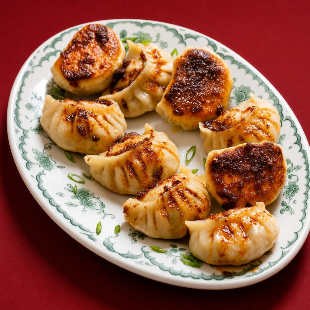 Potstickers with Pork or Vegetables.