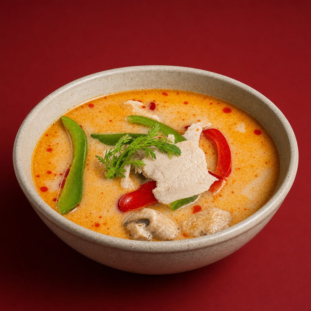 Chicken or Vegetable Coconut Soup.