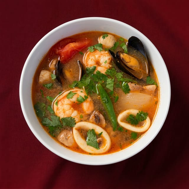 Thai Spicy Seafood Soup (for two).