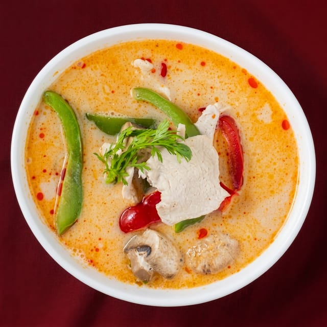 Chicken or Vegetable Coconut Soup.