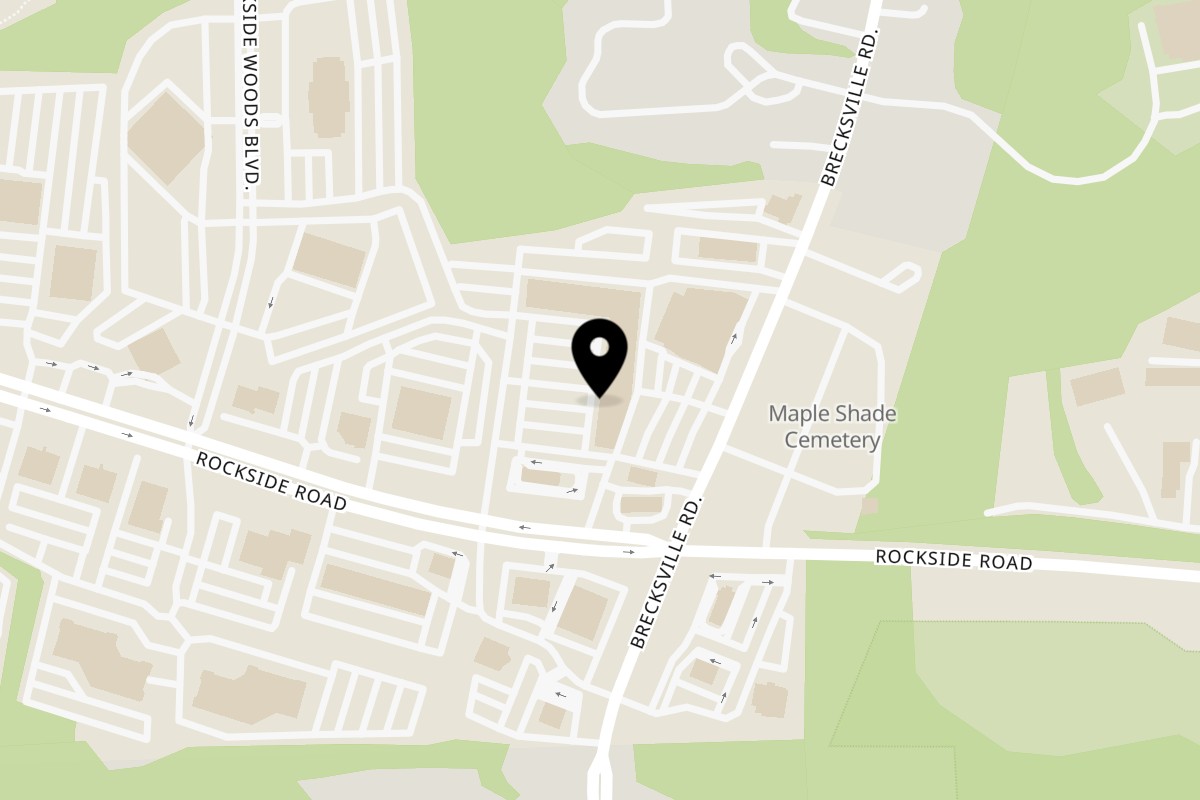 Map showing the location of Thai Gourmet on 6901 Rockside Rd # 3 in Independence
